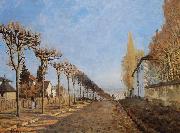 Alfred Sisley The lane of the Machine by Alfred Sisley in 1873 France oil painting artist